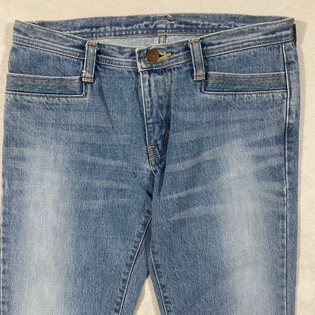 古着 HYSTERIC GLAMOUR デニム フレアパンツ Sサイズ ブルー