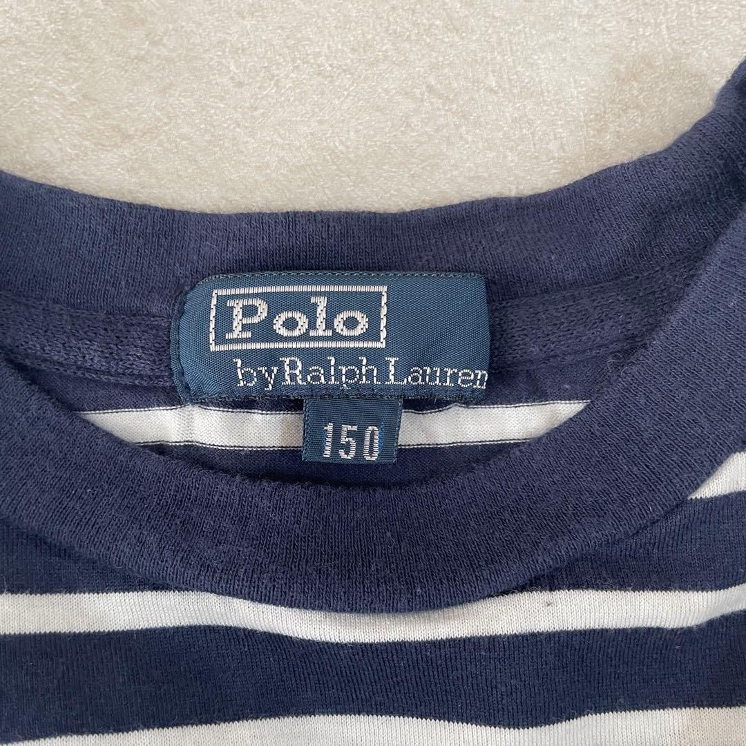 【美品】90s POLO RALPH LAUREN 長袖Tシャツ ボーダー柄