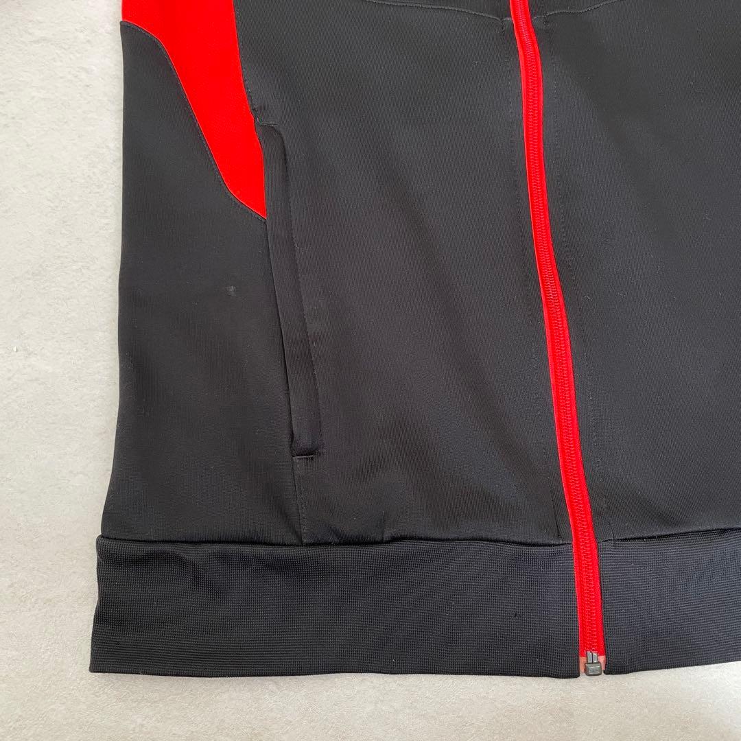 【美品】adidasトラックジャケット 095サイズ ブラック レッド