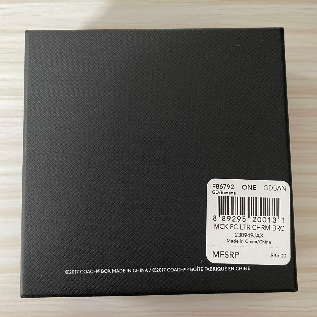 【限定コラボ】訳あり新品 COACH×DISNEY レザーブレスレット 箱付