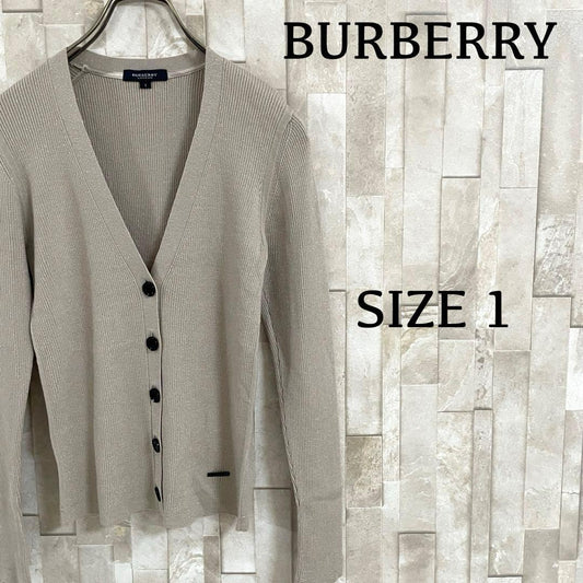 【美品】BURBERRY LONDON カーディガン カシミヤ混 ラメ入り