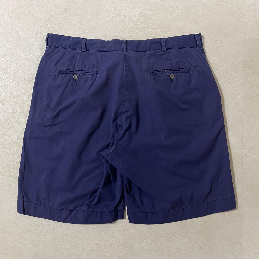 90s POLO RALPH LAUREN ハーフパンツ 36 ネイビー