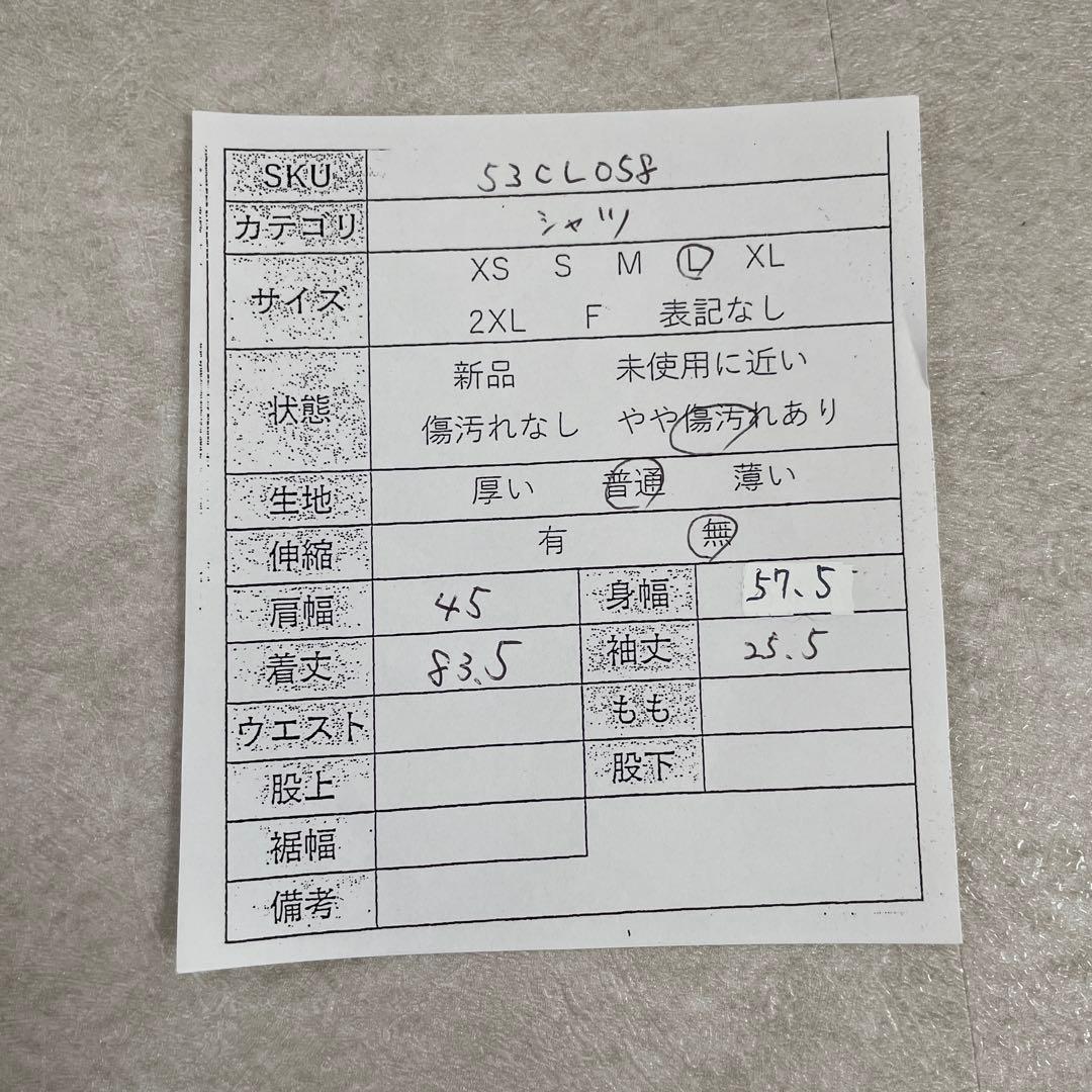 古着 RED KAP 半袖ワークシャツ サイズL ホワイト 星条旗ワッペン