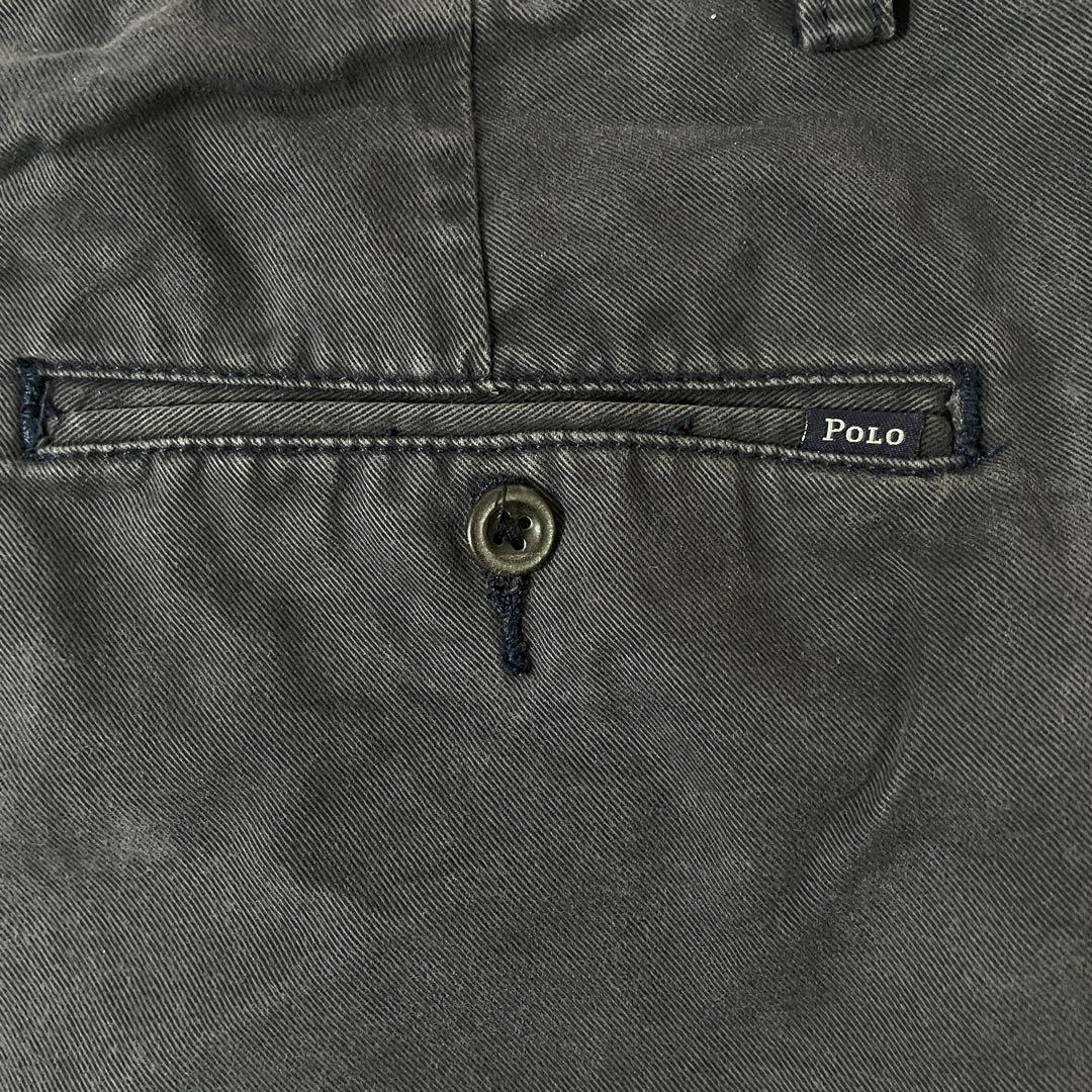古着POLO RALPH LAUREN ハーフパンツ サイズ32 ネイビー