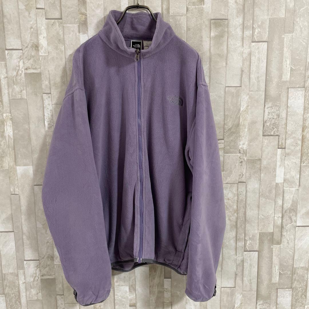 【美品】THE NORTH FACE ジップイン フリースジャケット L 紫色