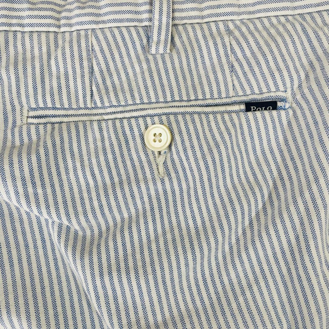 古着POLO RALPH LAUREN ハーフパンツ サイズ38 ストライプ柄