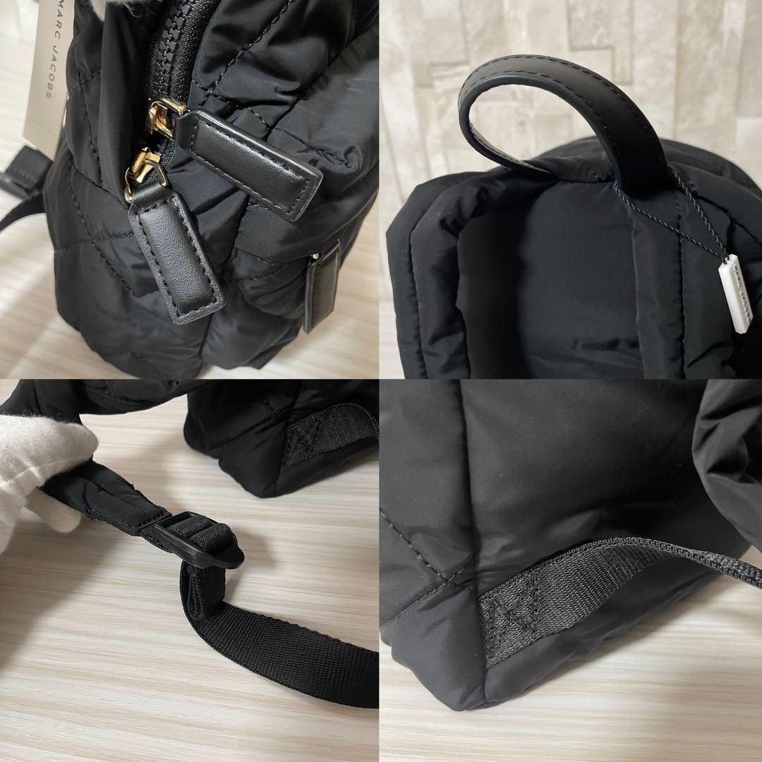 訳あり新品 MARC JACOBS バックパック キルティング 黒
