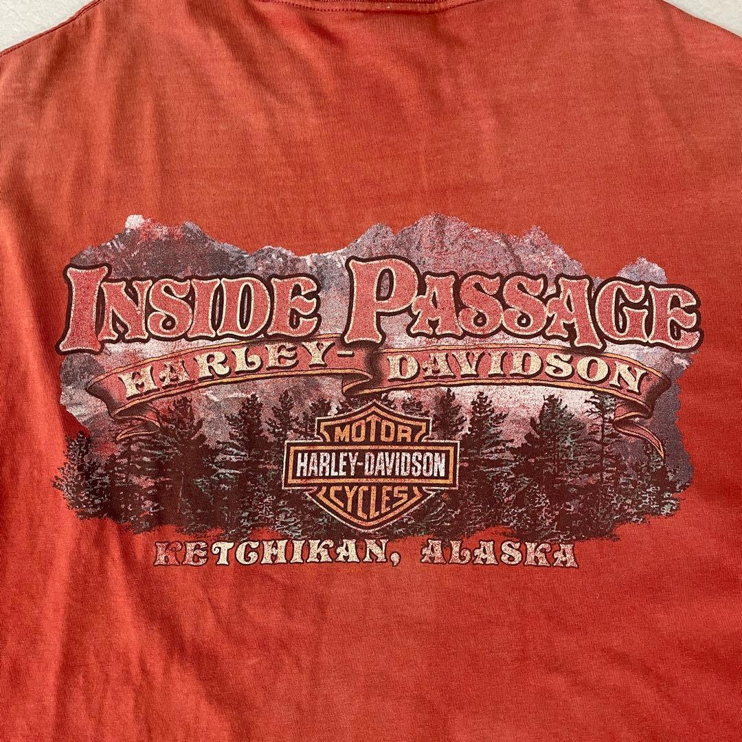 古着 HARLEY-DAVIDSON 半袖Tシャツ サイズXL レッド系
