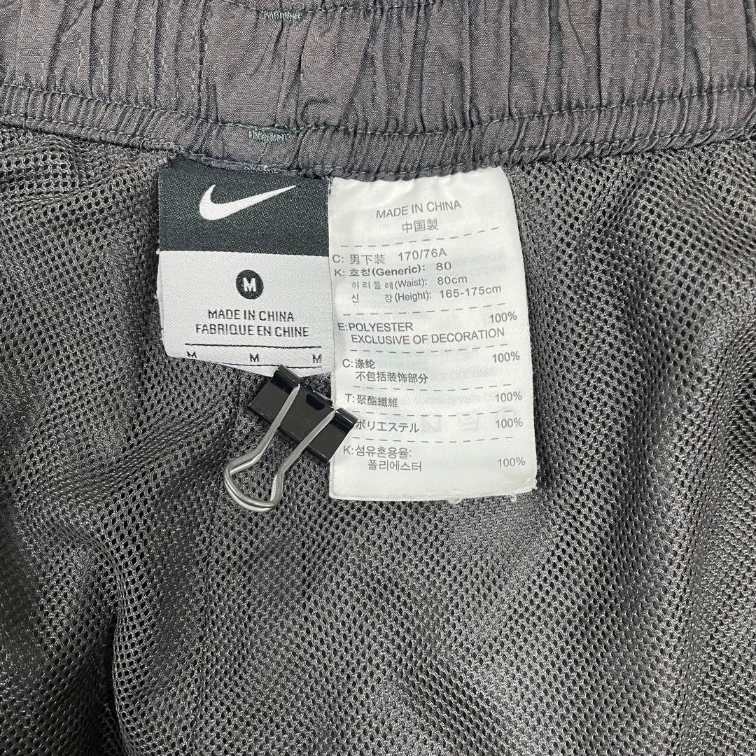 古着 Nike トラックパンツ 7分丈 ブラック×グリーン M