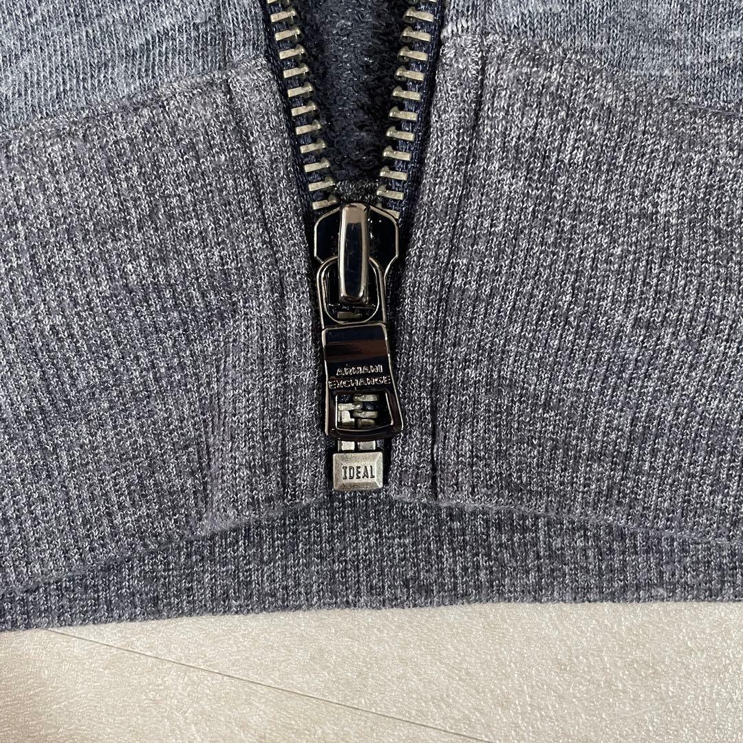 【美品】ARMANI EXCHANGE ジップアップパーカー XXS グレー
