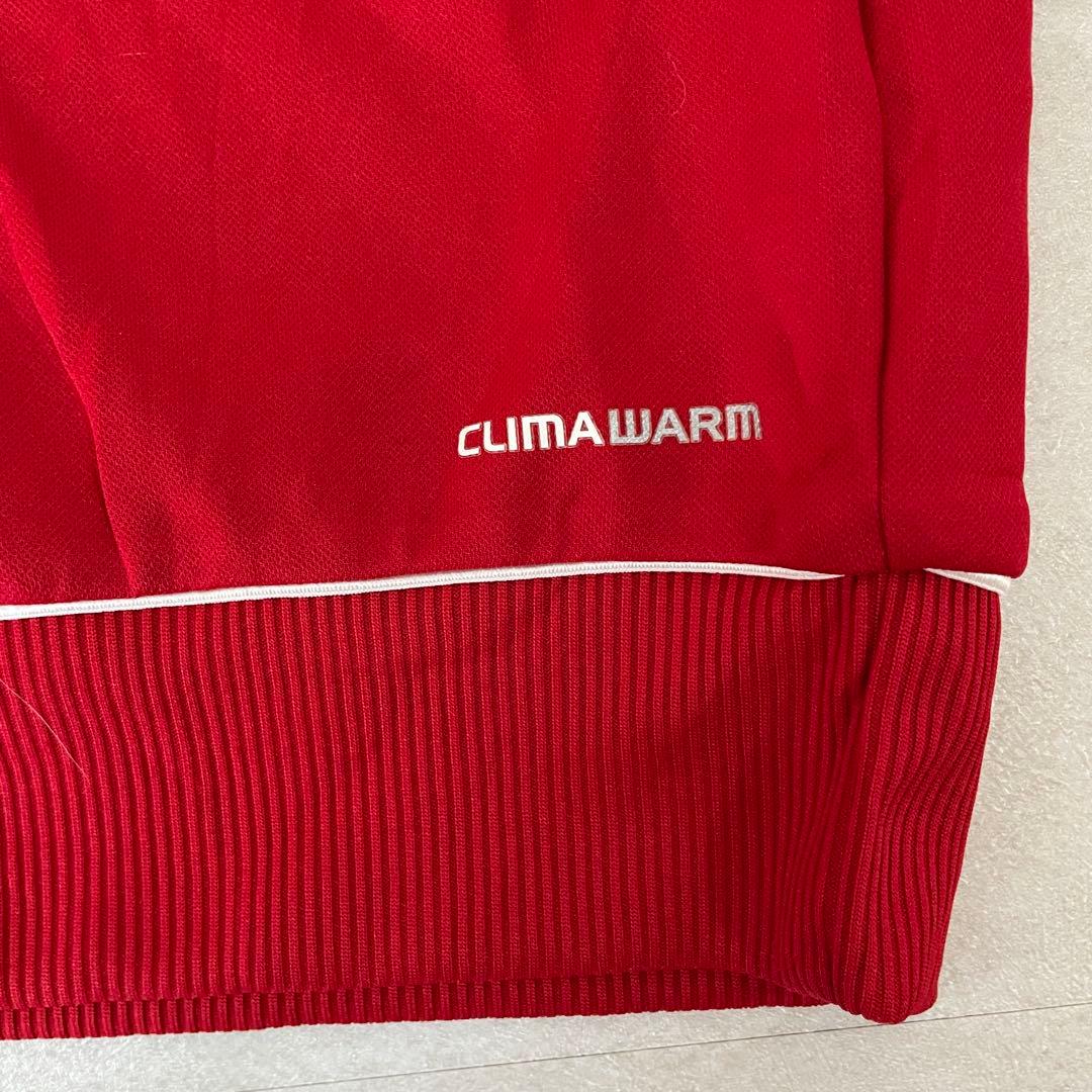 【美品】adidas カレッジ ウォームアップウェア S レッド