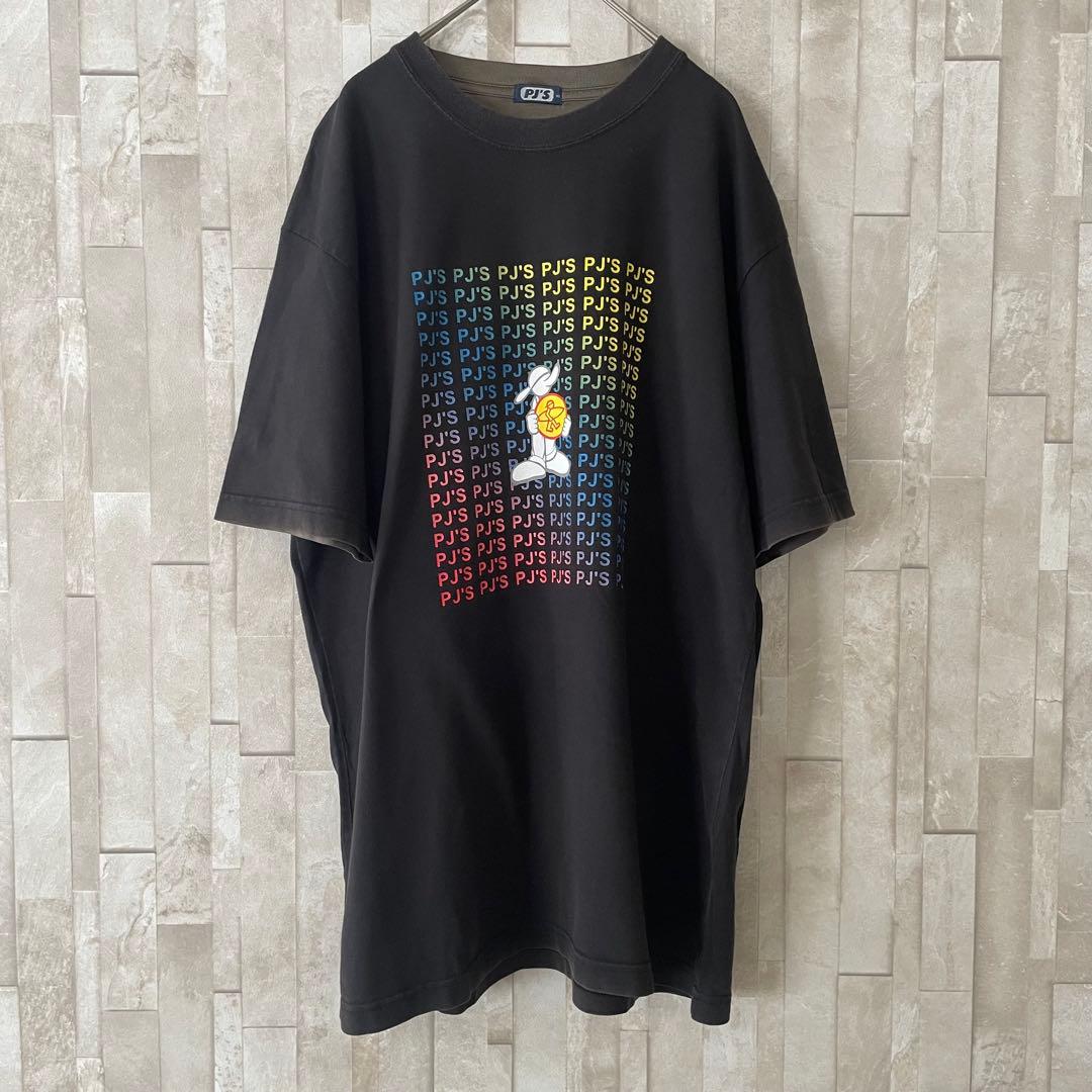 【美品】古着 PJ'S サーフブランド ブラック Tシャツ XLサイズ