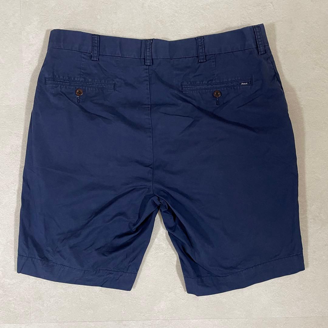 【美品】POLO RALPH LAUREN ハーフパンツ サイズ35 ネイビー