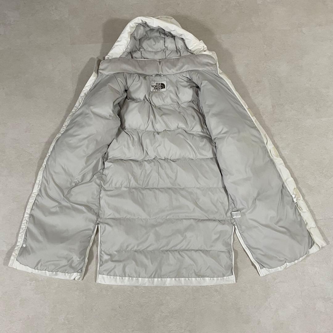 古着 THE NORTH FACE ロングダウンジャケット T-Ball 白色