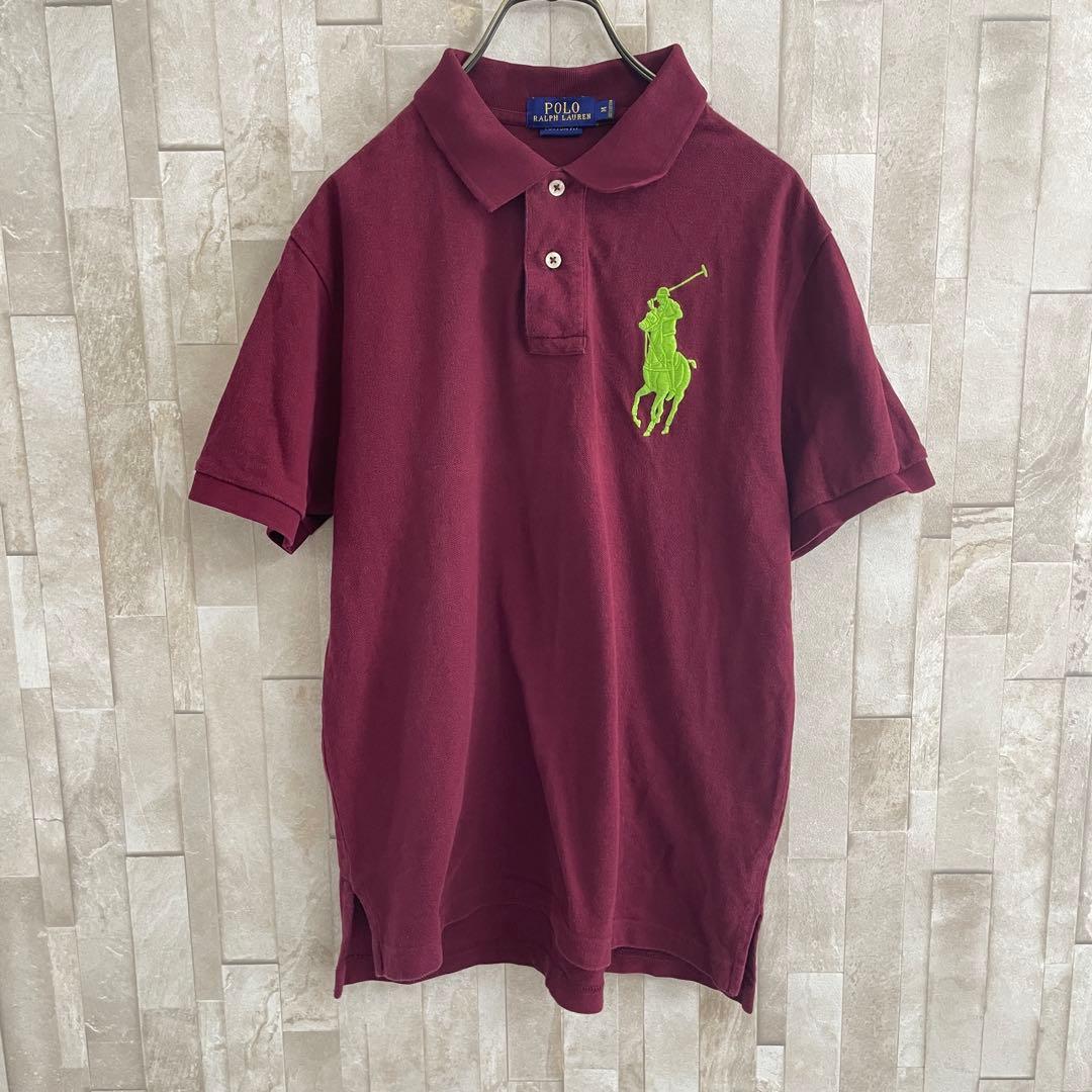 古着 POLO RALPH LAUREN 半袖ポロシャツ ビックポニー刺繍