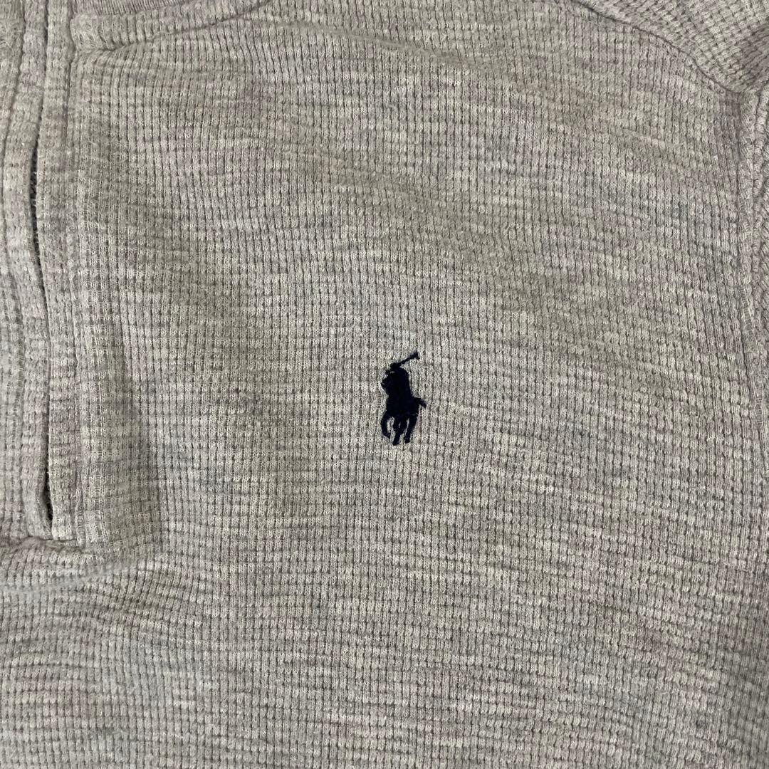 【美品】POLO RALPH LAUREN ハーフジップ スウェット ポニー刺繍