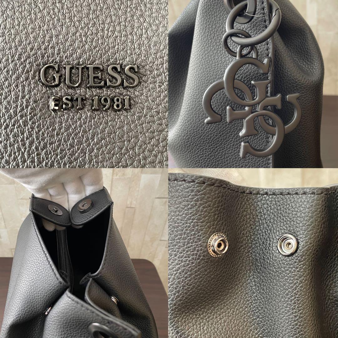 訳あり新品 GUESS ショルダーバッグ バケットバッグ 2way