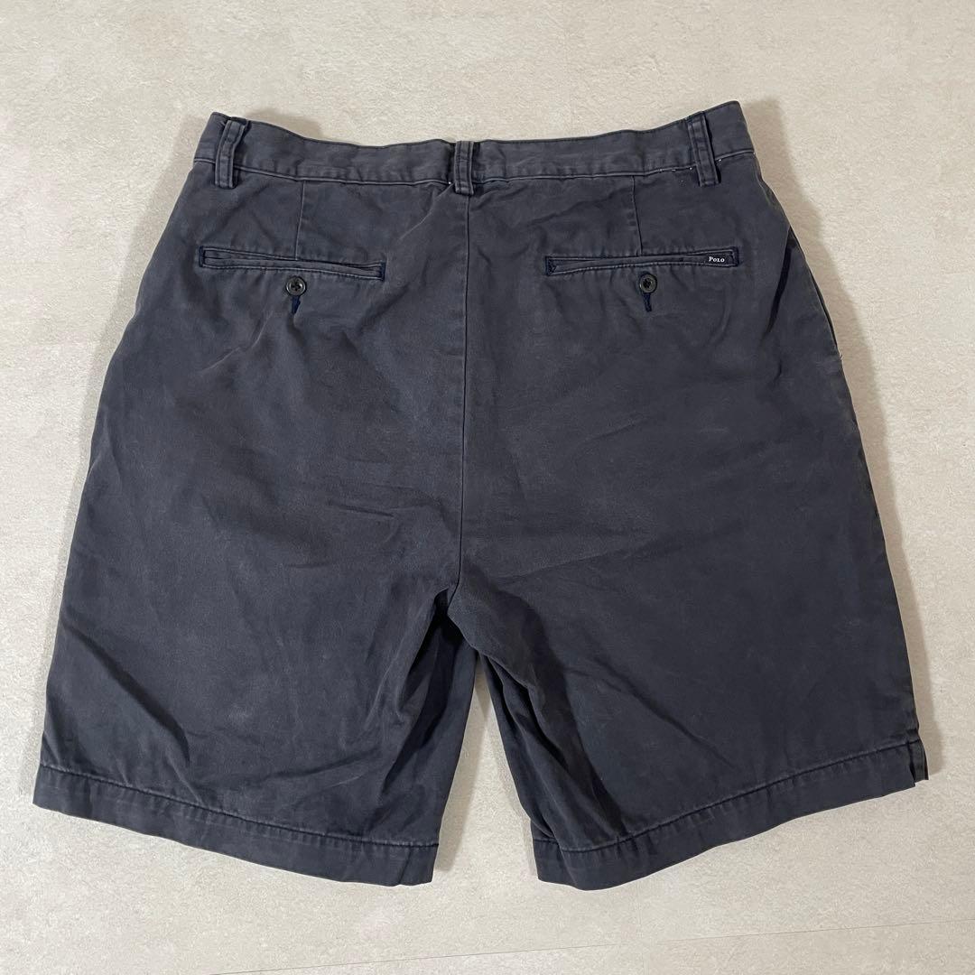 古着POLO RALPH LAUREN ハーフパンツ サイズ32 ネイビー