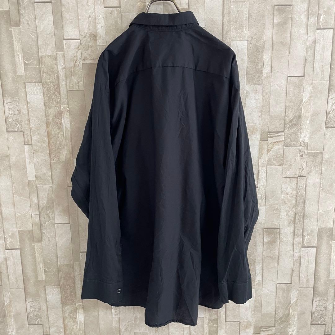 【美品】RED KAP 長袖ワークシャツ サイズXXL ブラック