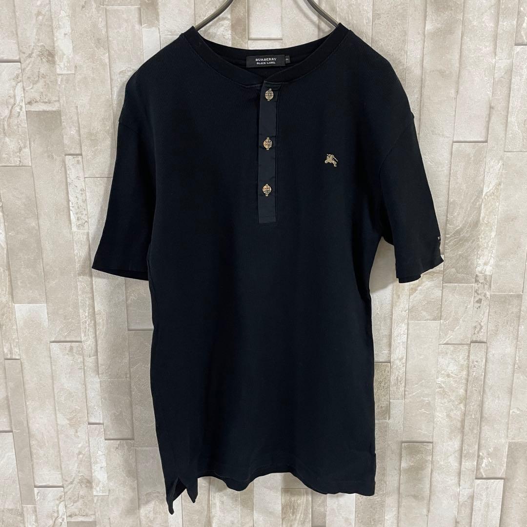 【美品】BURBERRY BLACK LABELポロシャツ サイズ2 ブラック