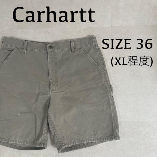 古着Carhartt ハーフパンツ カーゴパンツ サイズ36 グレー