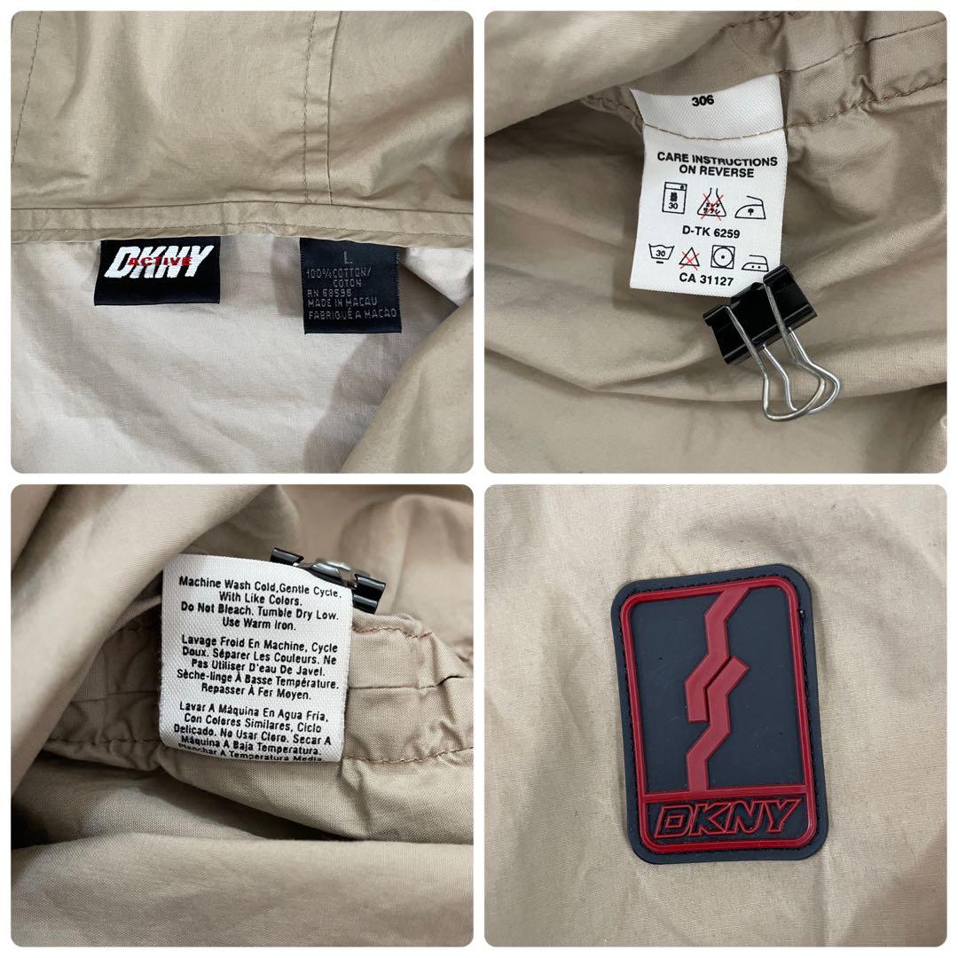 古着 DKNY アノラックパーカー サイズL ブラウン