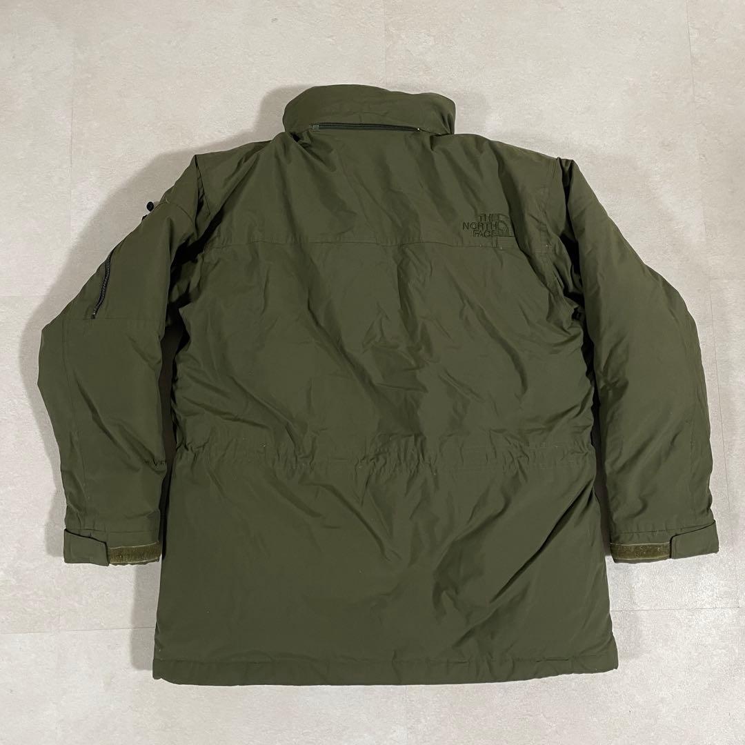 古着 THE NORTH FACE ダウンジャケット HYVENT カーキ L