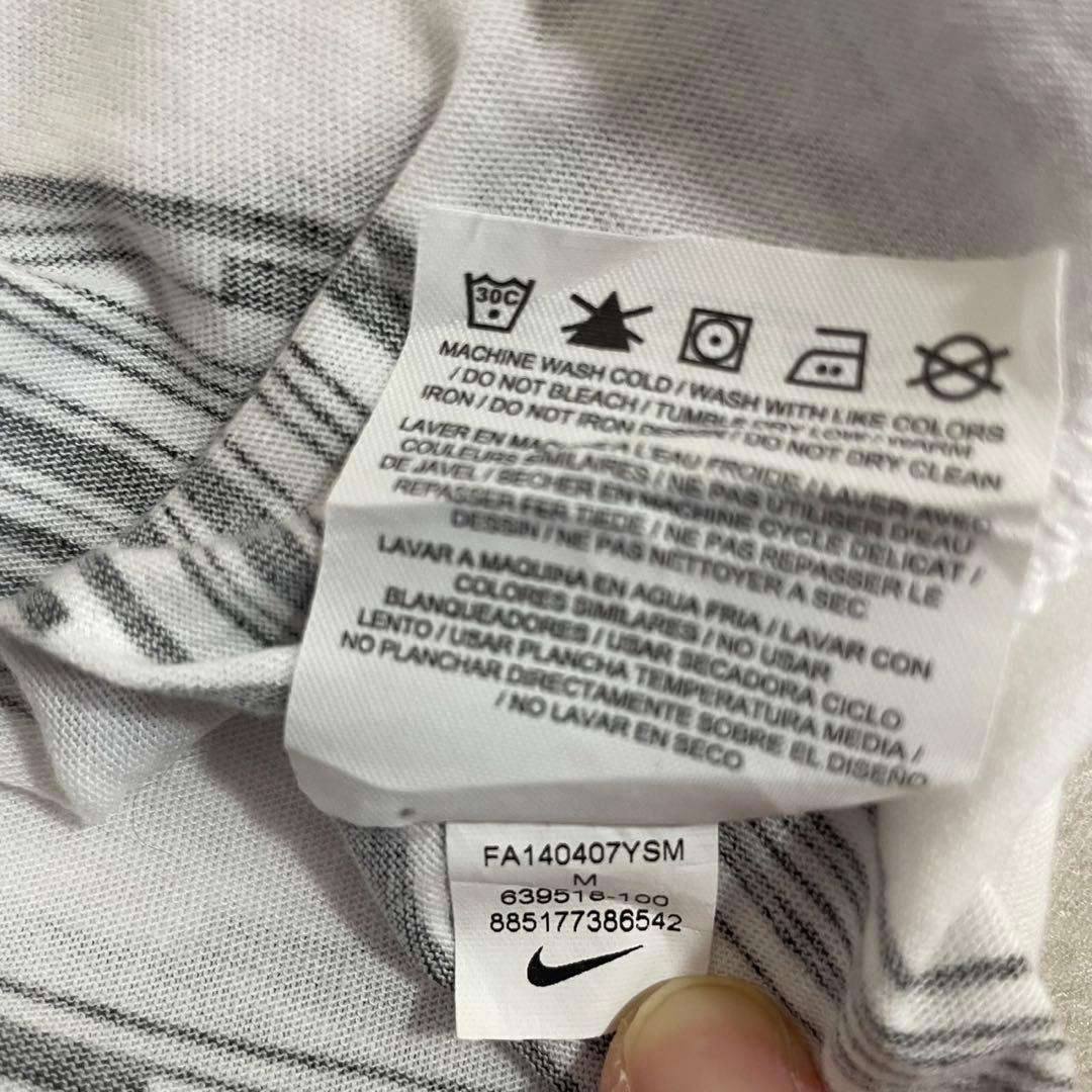 【美品】古着 NIKE 半袖Tシャツ Mサイズ ホワイト ボーダー柄