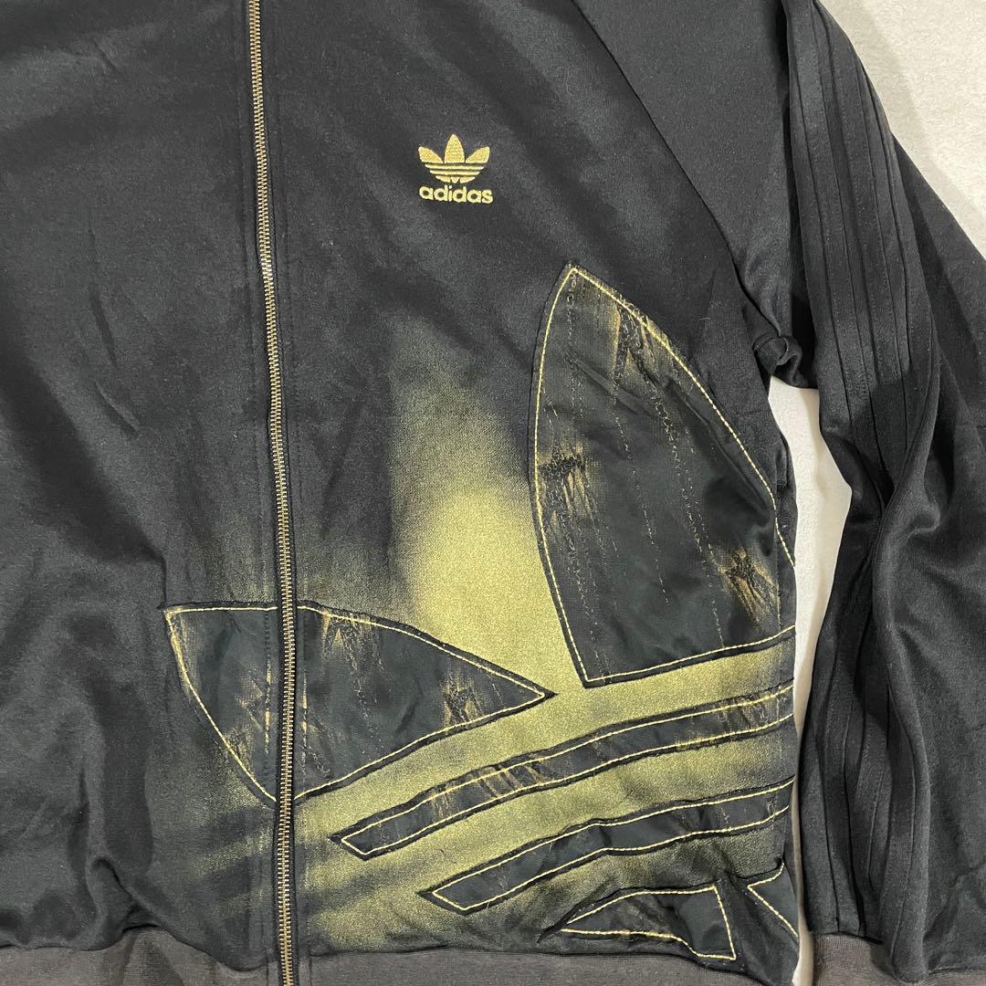 古着 adidas Originals トラックジャケット デカトレフォイルロゴ