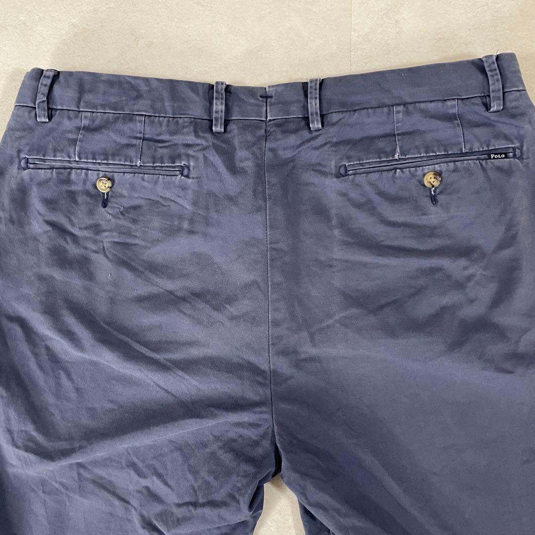 古着POLO RALPH LAUREN ハーフパンツ サイズ35 ネイビー