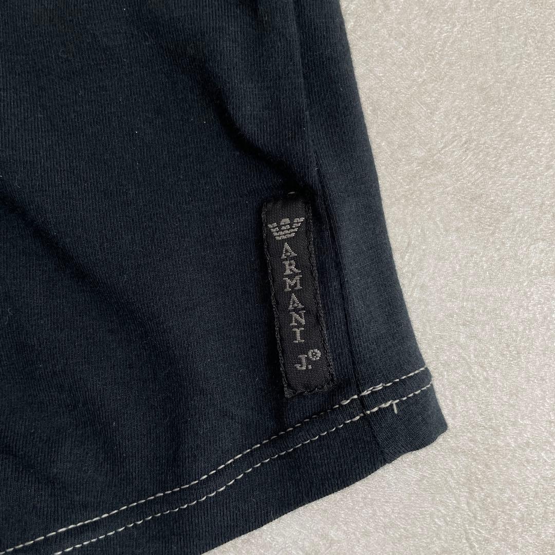 【美品】ARMANI JEANS 半袖Tシャツ サイズ8 ブラック