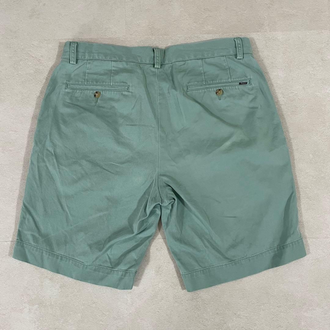古着 POLO RALPH LAUREN ハーフパンツ サイズ34 グリーン
