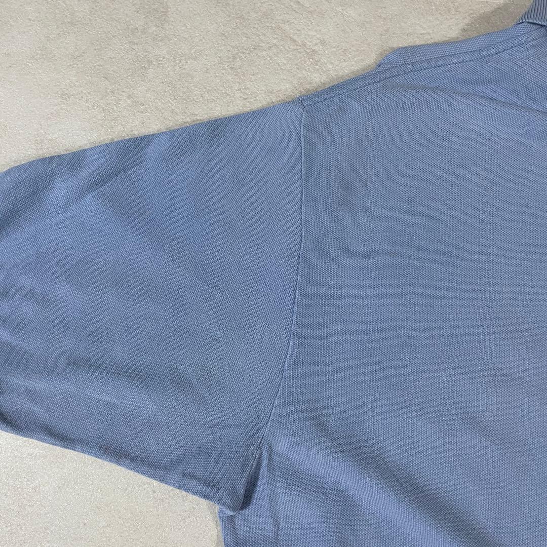 90s POLO RALPH LAUREN 半袖ポロシャツ XL ライトブルー
