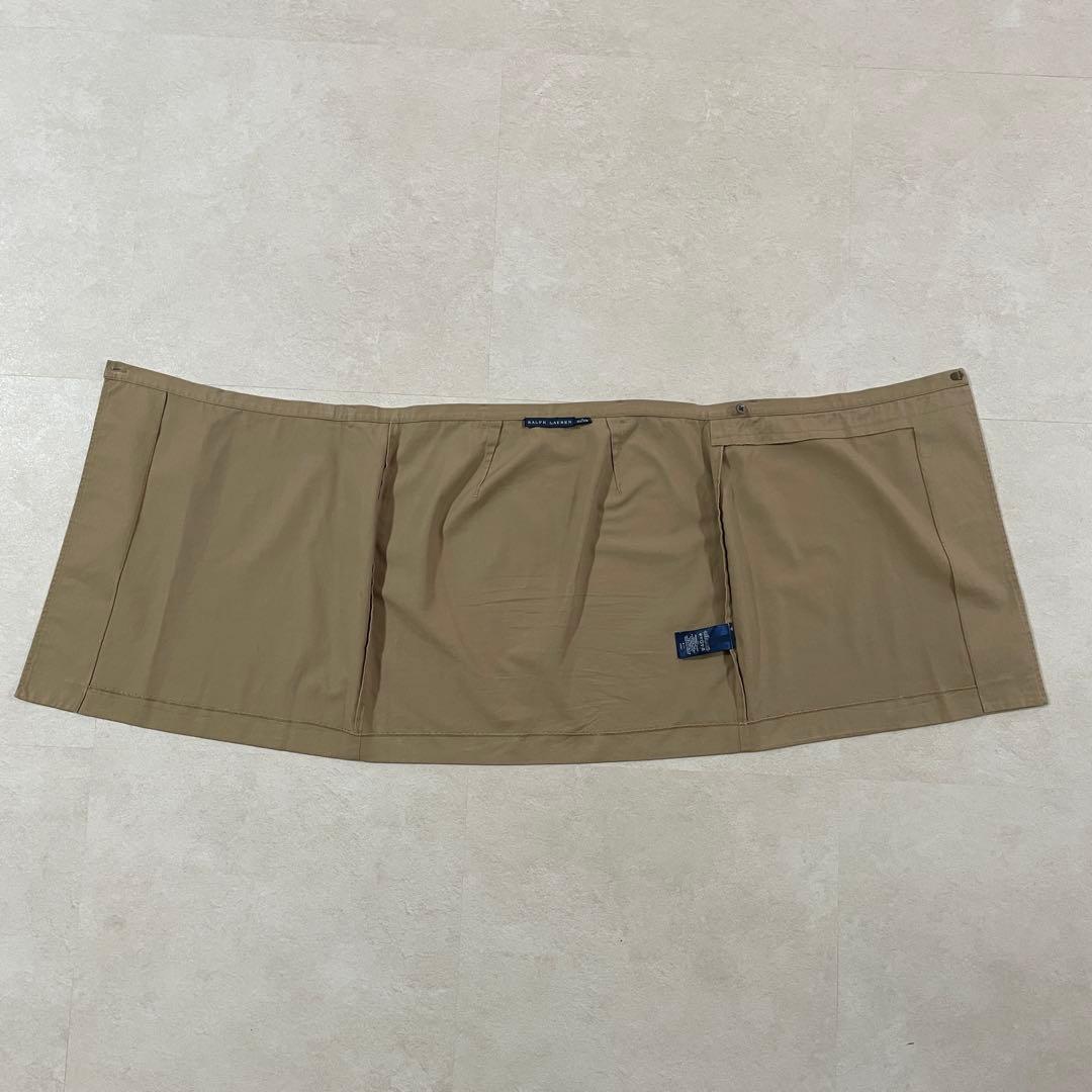 古着 RALPH LAUREN ひざ丈スカート ベージュ サイズ4
