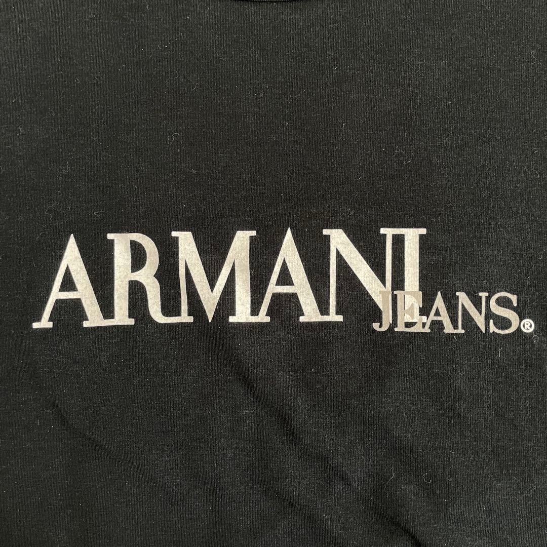 【美品】ARMANI JEANS 半袖Tシャツ サイズ8 ブラック