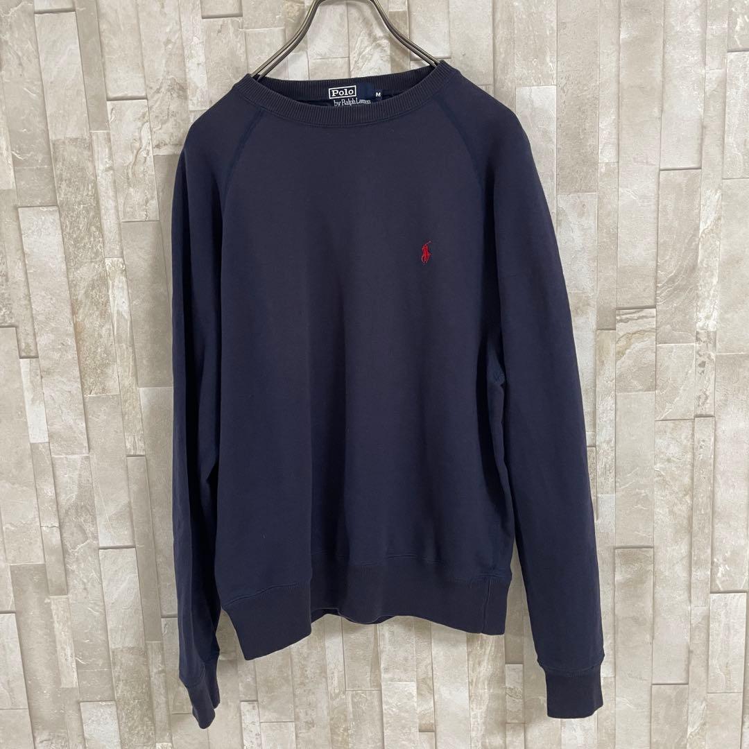 【美品】90s RALPH LAUREN スウェット ポニー刺繍 日本製 M