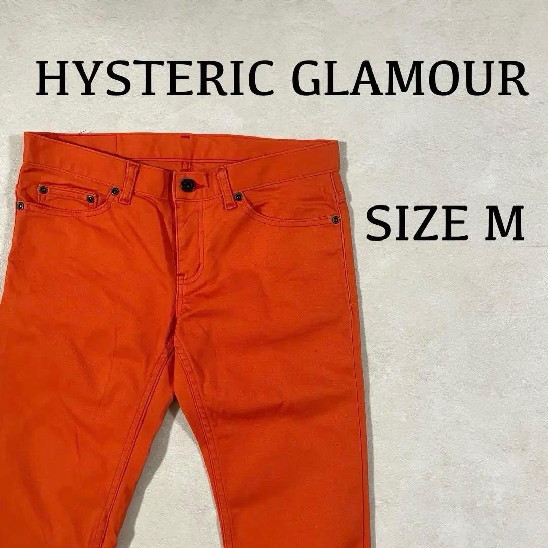 古着 HYSTERIC GLAMOUR ストレートデニム オレンジ Mサイズ