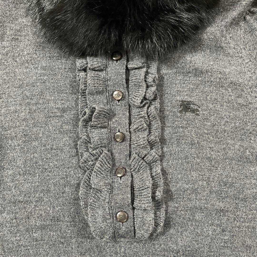 【美品】BURBERRY LONDON ブルーレーベル 長袖ニットブラウス