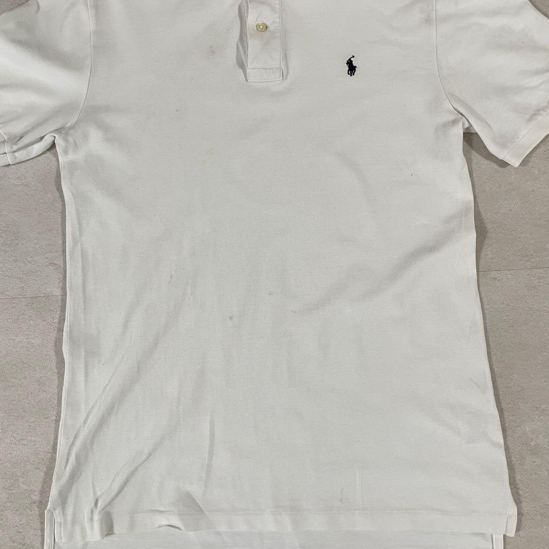 90s POLO RALPH LAUREN 半袖ポロシャツ XL ホワイト