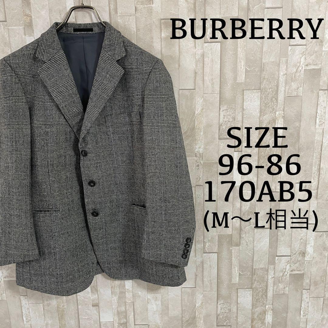 バーバリーズ 90s ウールブレンド オールド チェック柄 ノーカラー スカートスーツ 上下 セットアップ 11 ネイビー Burberrys レディース 中古・古着通販】Burberry's (バーバリーズ) 90's 2Bスーツ グレー