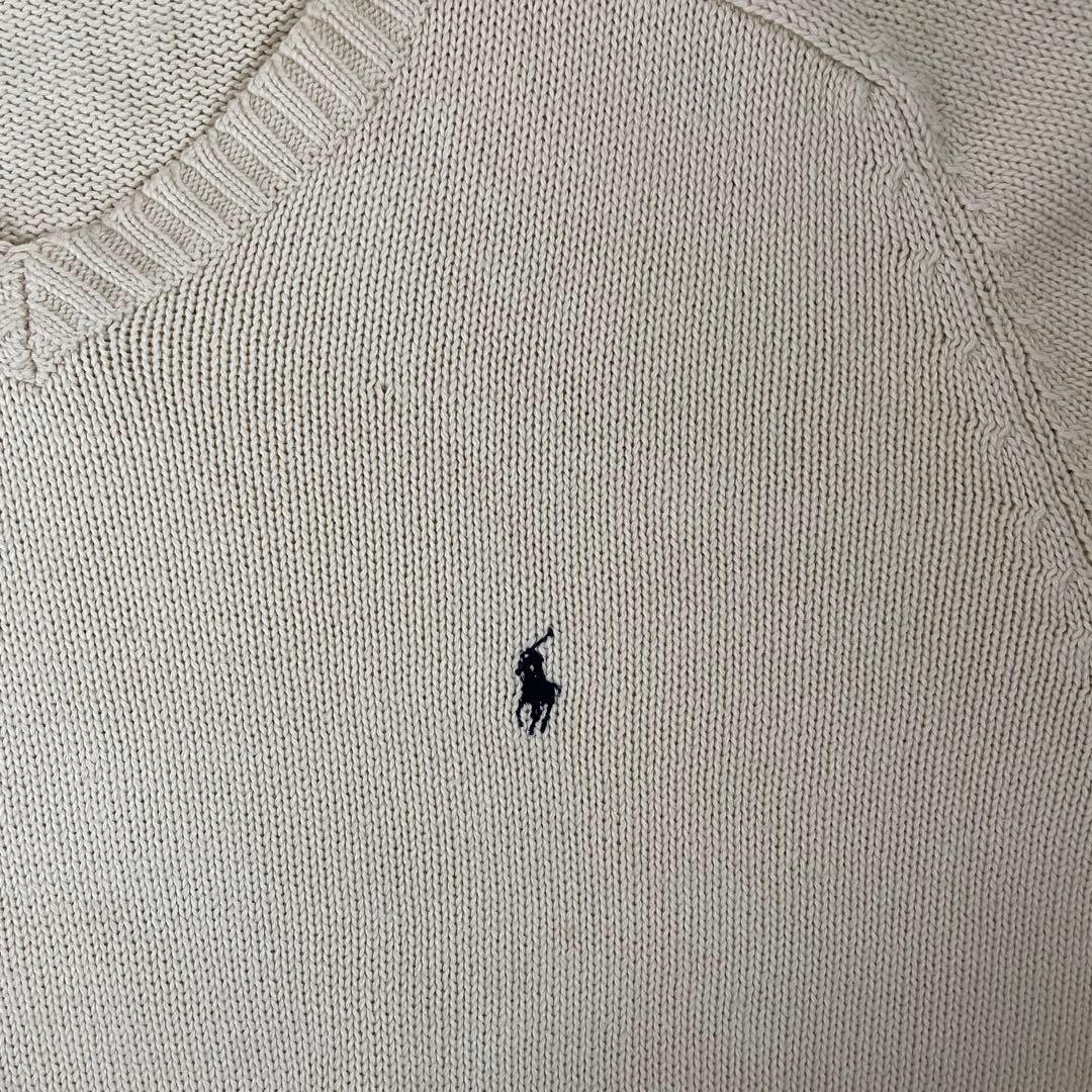 90s POLO RALPH LAUREN ニット セーター ポニー刺繍 厚手