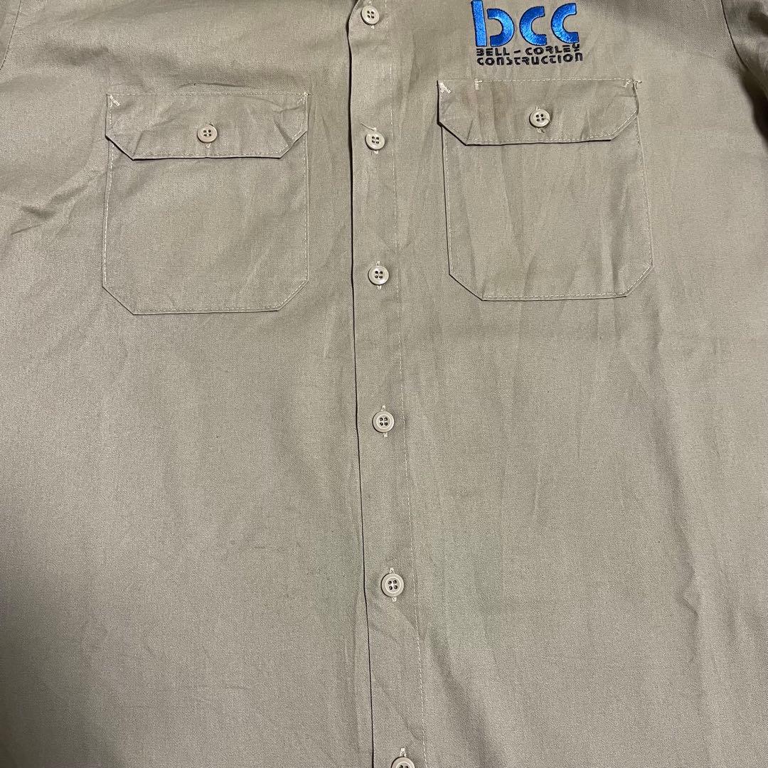 古着80s BIGBEN 長袖ワークシャツ Lサイズ ブラウン