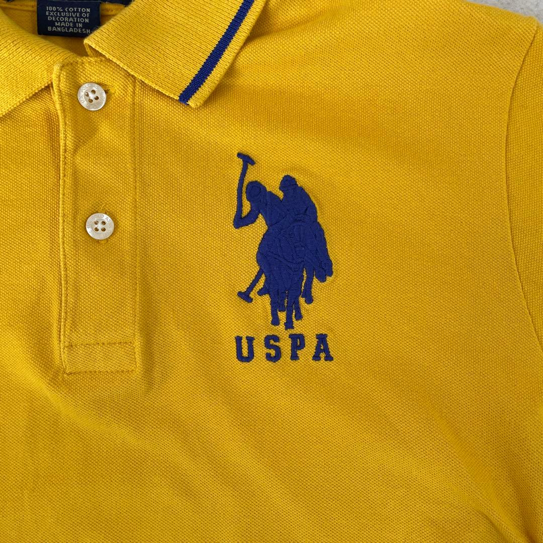 【美品】U.S. POLO ASSN. 半袖ポロシャツ サイズS イエロー