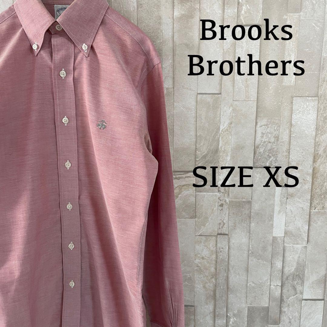 古着 Brooks Brothers 長袖シャツ ボタンダウン XS ピンク