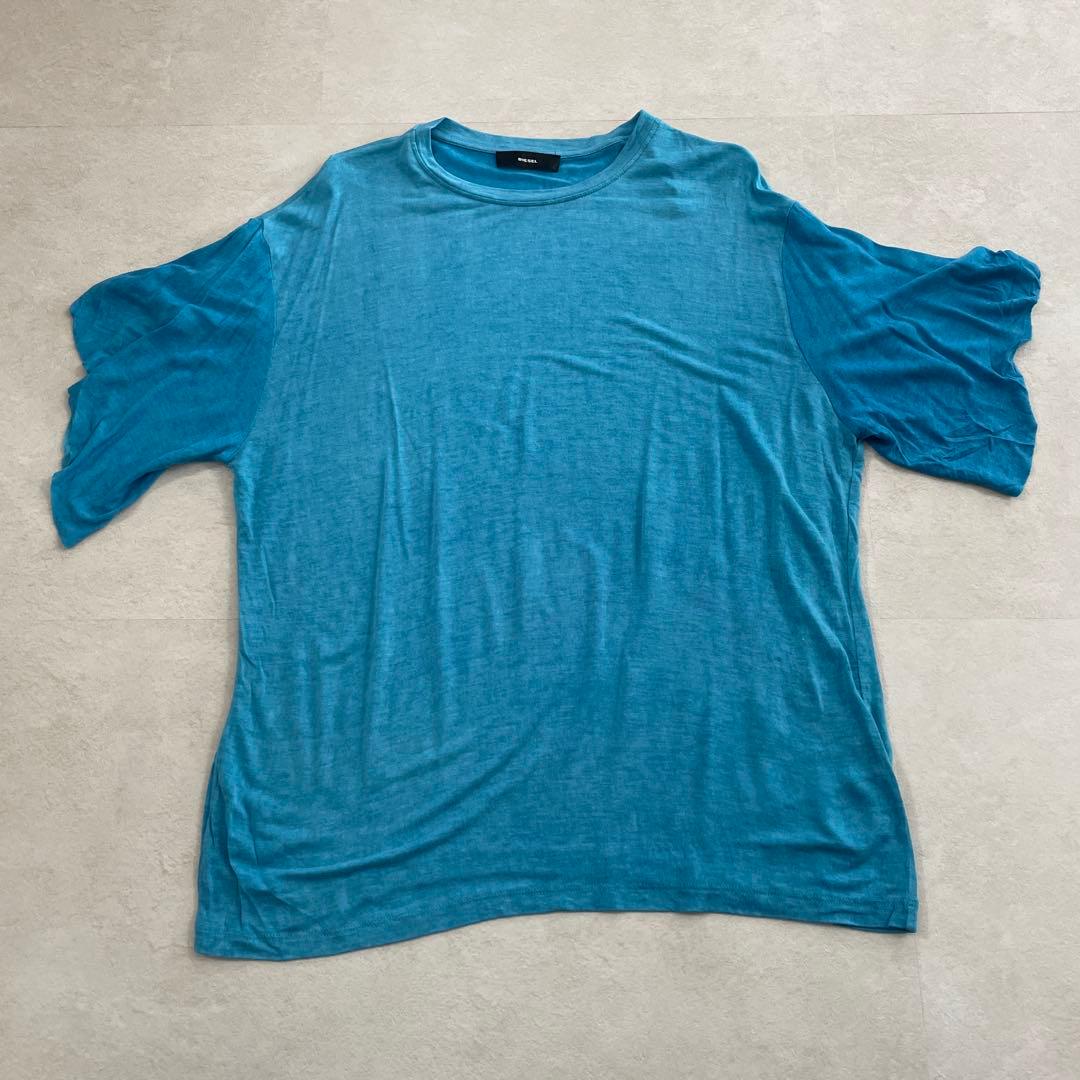 【美品】DIESEL 半袖Tシャツ サイズS ブルー