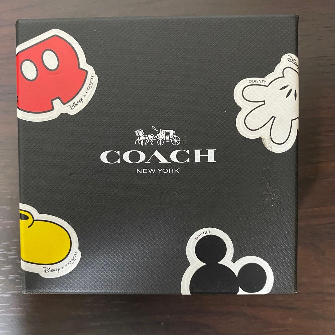 【限定コラボ】訳あり新品 COACH×DISNEY レザーブレスレット 箱付