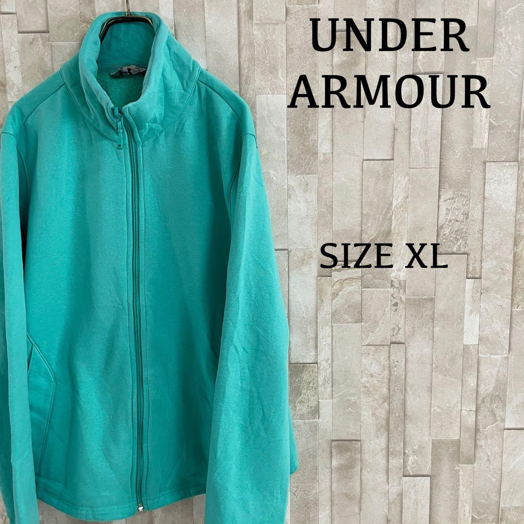 古着 UNDER ARMOUR フリースジャケット STORM グリーン XL