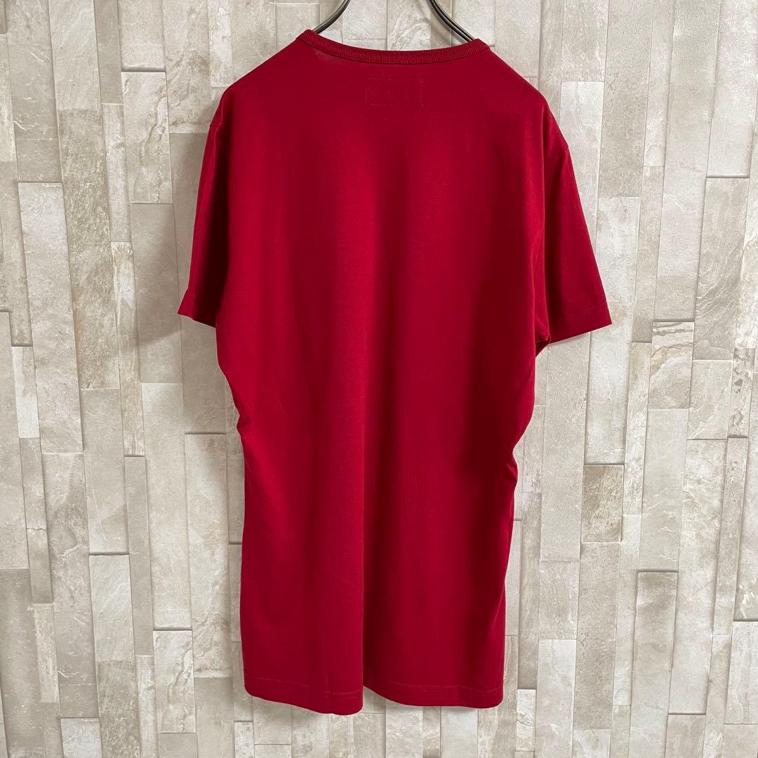 古着ARMANI JEANS Tシャツ ロゴプリント サイズM レッド
