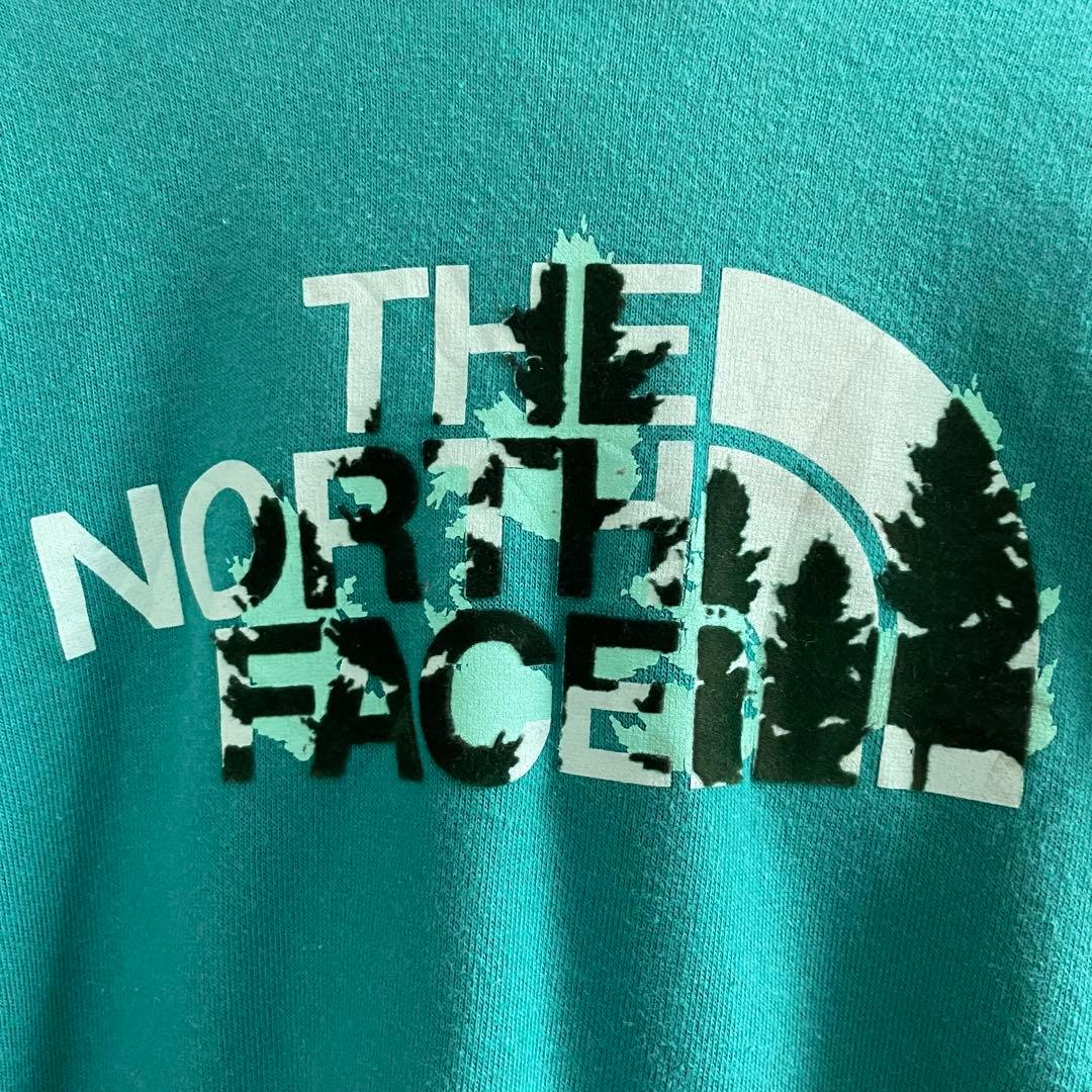 【美品】THE NORTH FACE 長袖パーカー Mサイズ ターコイズブルー