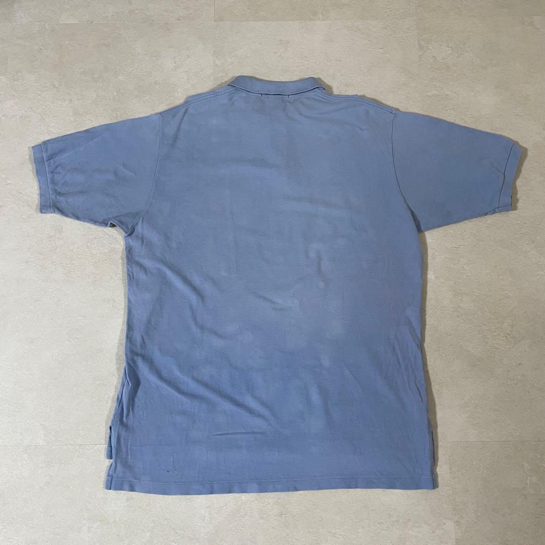 90s POLO RALPH LAUREN 半袖ポロシャツ XL ライトブルー